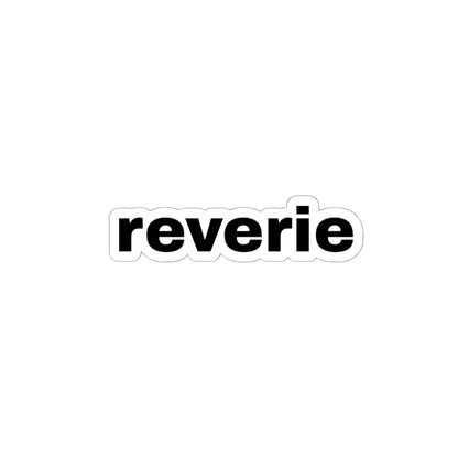 reverie* logo sticker.